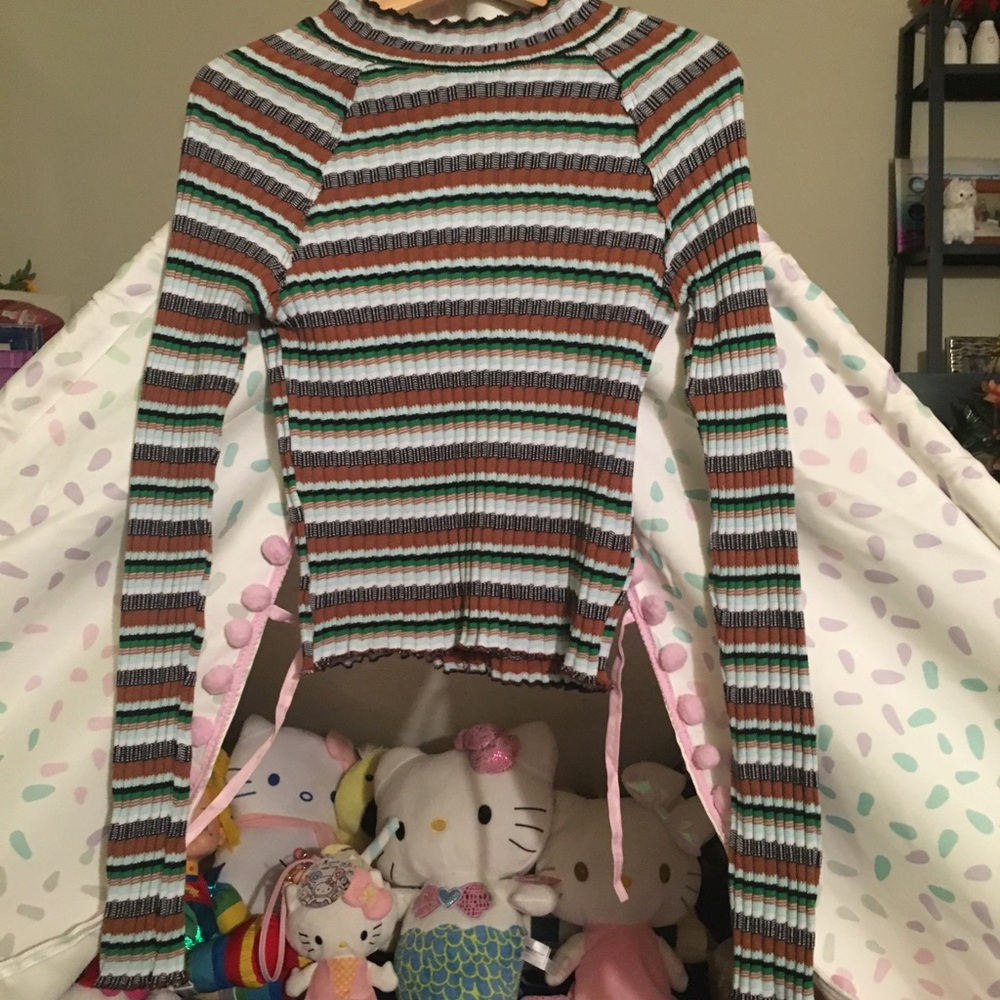 Free people long sleeve striped shirt